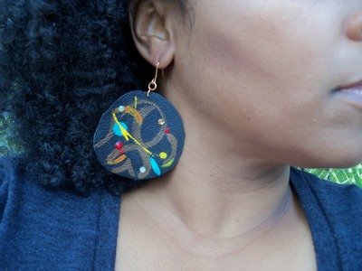 DIY: How To Make Funky Leather Earrings