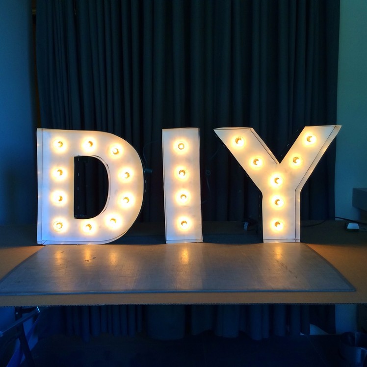 DIY Letter Lights
