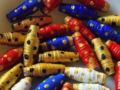 DIY paper craft HOW TO MAKE PAPER BEADS