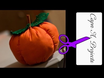 DIY Stuffed Fabric Pumpkin Tutorial.Fall CRAFTS - Stuffed Pumpkin