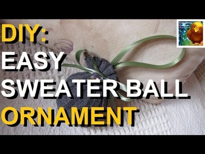 Easy DIY: Sweater Ball Ornament