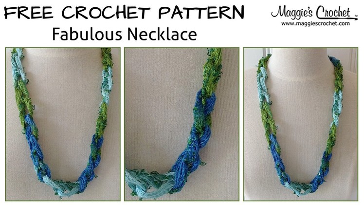 Fabulous Necklace Free Crochet Pattern - Right Handed