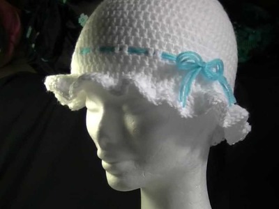 Frilly Brimmed Crochet Hat Tutorial