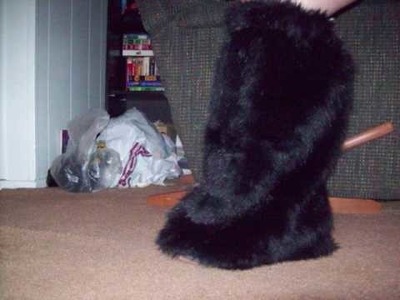 Fuzzy Boot Cover Tutorial