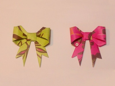 HD. TUTO: Faire un noeud "ruban" en origami - Make a knot "ribbon" origami