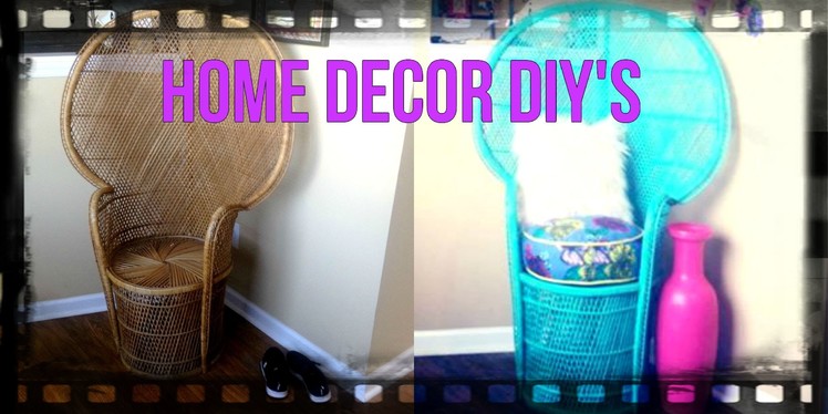 Home Decor: DIY Peacock Chair + How I style Around It