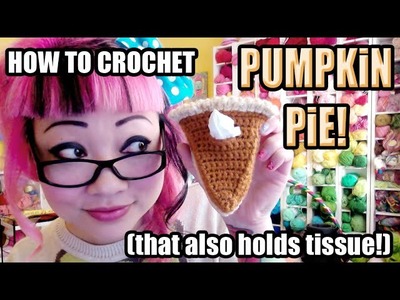 How to Crochet a Pumpkin Pie Slice (that's also a tissue holder!)