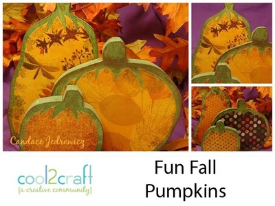 How to Decorate Fun Fall Wood Pumpkins by Candace Jedrowicz