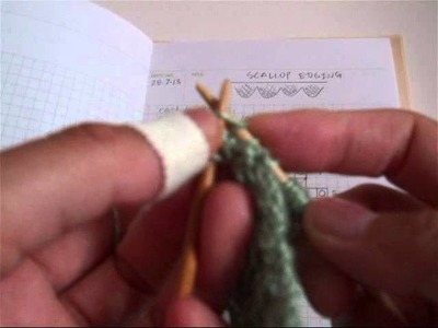 How to Knit Scallop Lace Edging