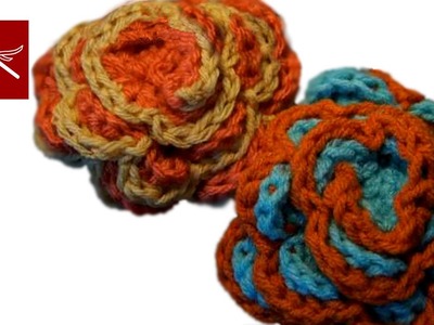 How to make a Crochet Spring Flower Rose Crochet Geek