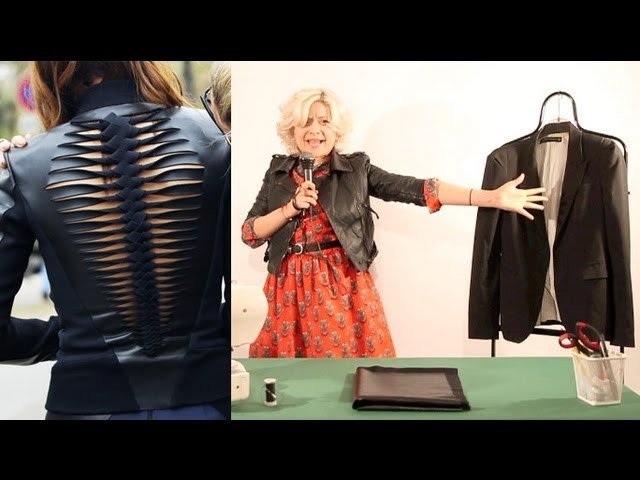 How to make a DIY Dion Lee leather jacket as seen on Christine Centenera : Fashion Attack