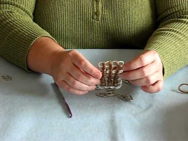 How To Make A Pop Tab "Fabric" By Chaining In Crochet
