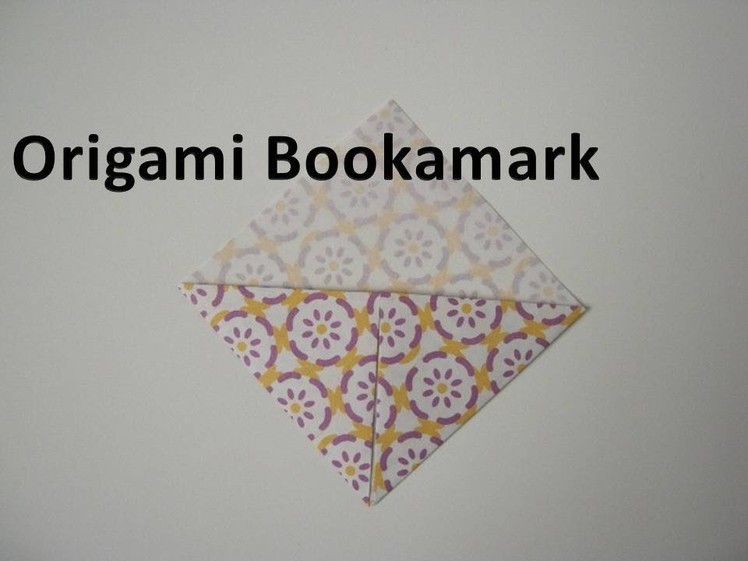 How to make an Origami Bookmark