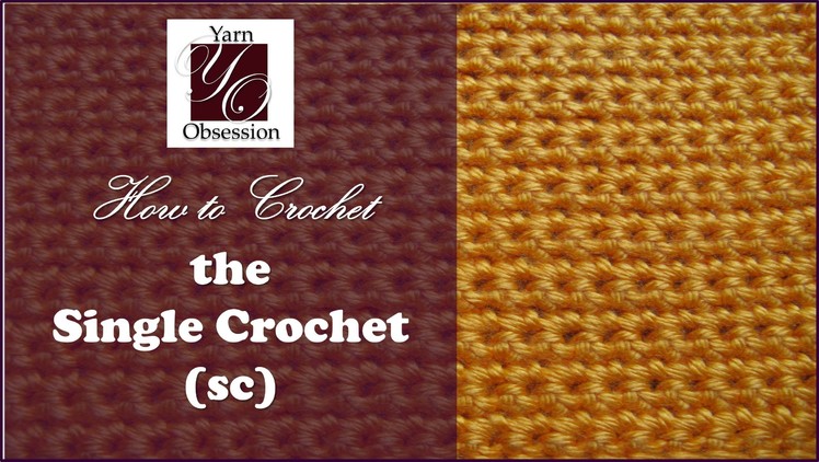 How to Single Crochet (sc) - Beginner Series