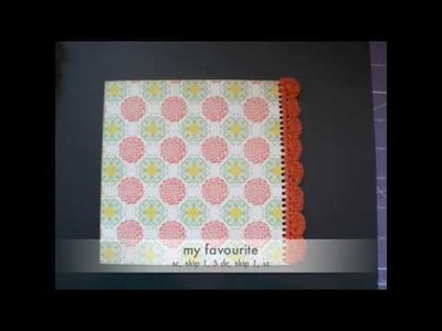 Mini-album with Crocheted edges