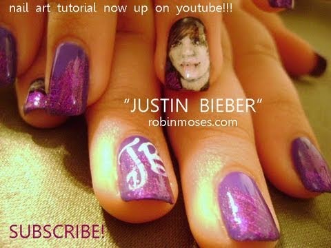 Nail Art Justin Bieber