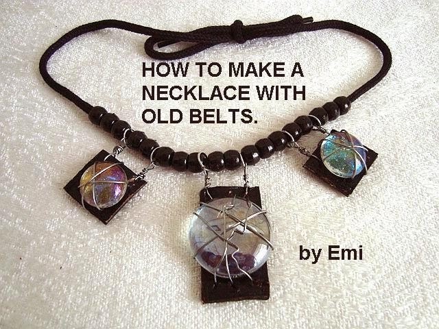 NECKLACE FROM AN OLD BELT, Recycle, repurpose, upcycle, diy, make it