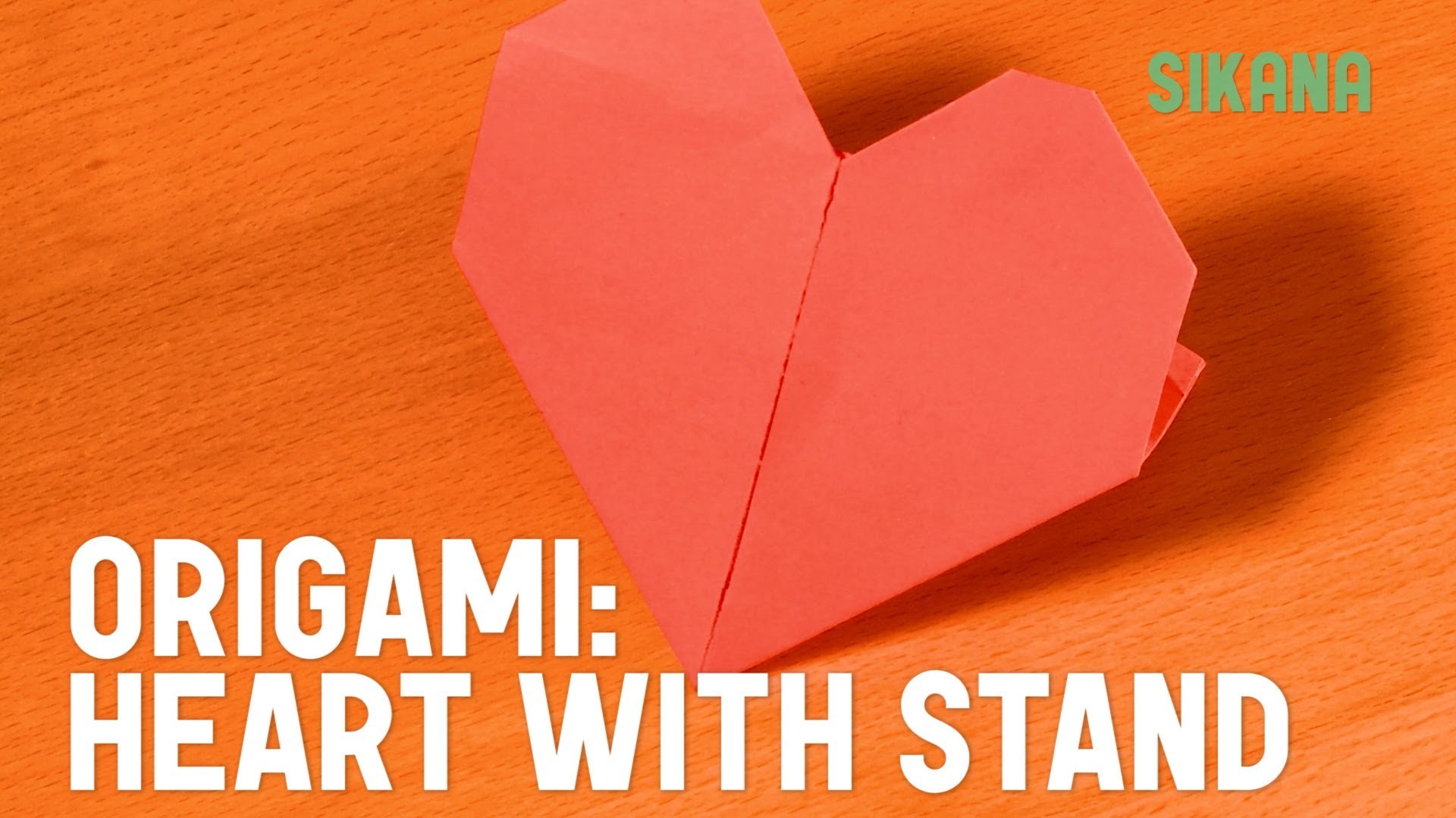 Origami: How to Make a Heart with a Stand