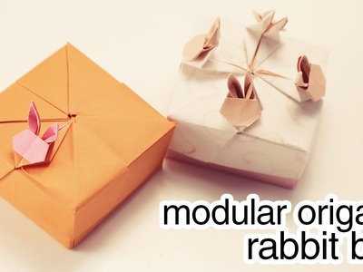 Origami Modular Rabbit Box Tutorial