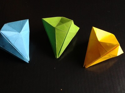 Origami paper diamond easy
