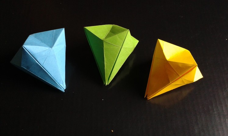 Origami paper diamond easy