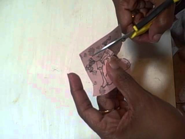 Paper Piecing a Stamped Image