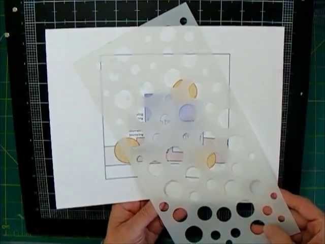 Scrapbooking Process Stencil Background and Embellishment groups