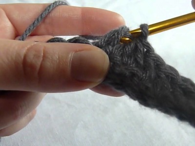 Stitch Scene: Double Crochet Decrease (double crochet 2 stitches together) (dc2tog)