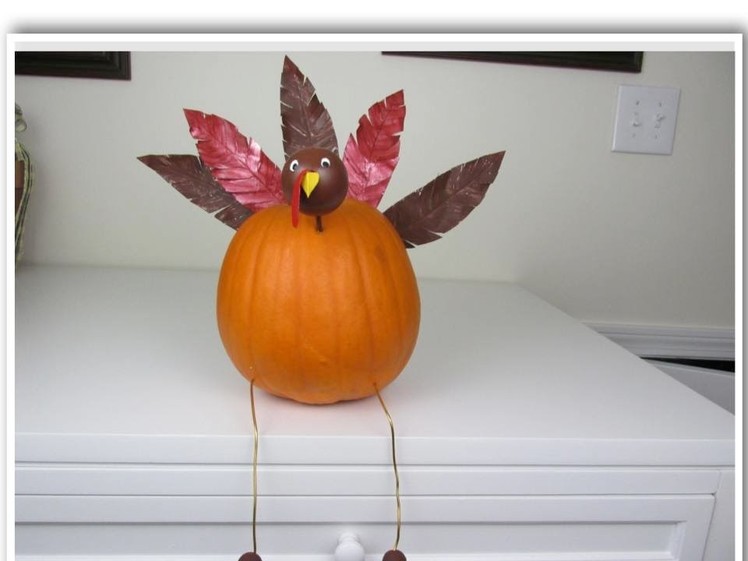 Turkey Pumpkin for Thanksgiving Craft