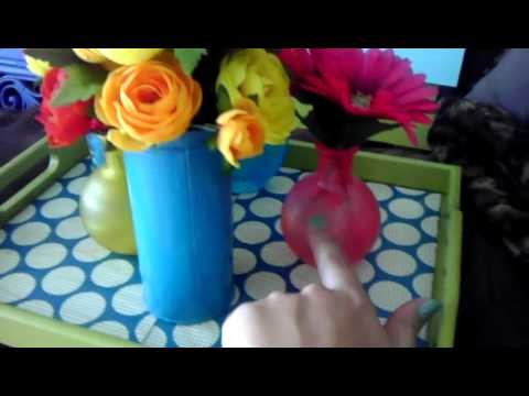 Upcycling DIY Cheap Goodwill finds Home Decor Storage Splash of color!!!