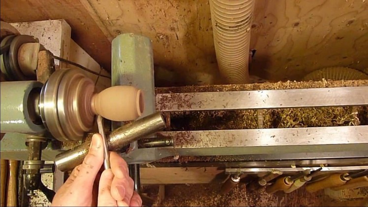 Woodturning Projects turning a miniature Birdhouse on the lathe 1 OF 2