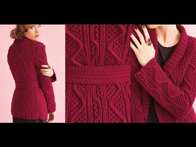 #13 Belted Cardigan, Vogue Knitting Holiday 2014