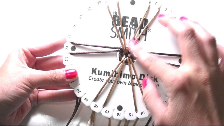 Beading Tutorials - How to use Kumihimo Disk for braiding bracelets