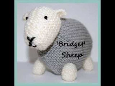 Bridget Herdwick Cumbrian Sheep Toy Aran Yarn Knitting Pattern