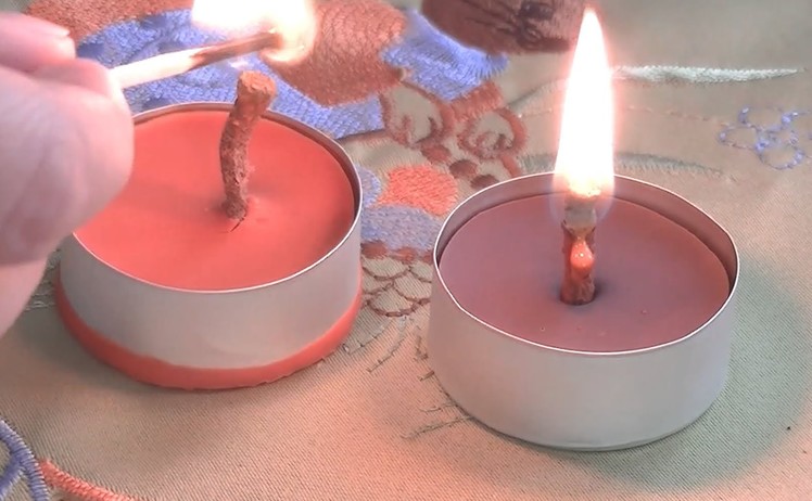 Crayon Candle - DIY - How to make a candle out of crayons