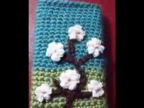 Crochet iPhone blossom case By Fibreromance.Etsy