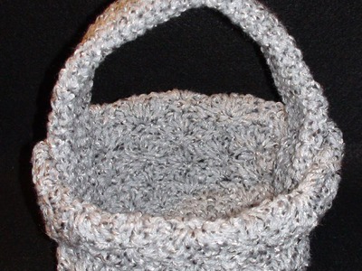 Crochet Shell Basket - Marceline Left Hand Version Crochet Geek