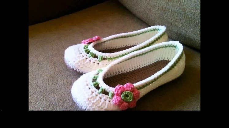 Crochet slippers for girls