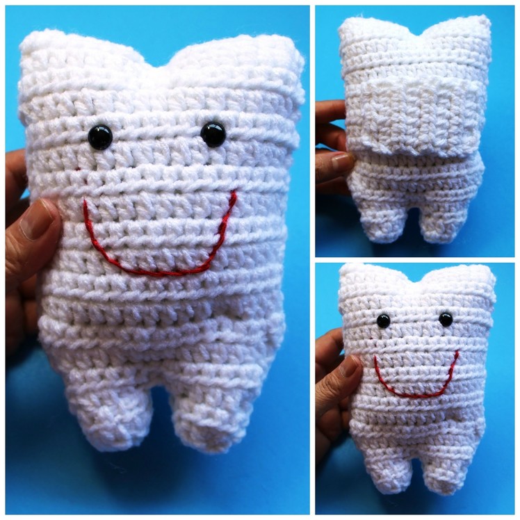 #Crochet tooth pillow saver for Tooth Fairy - video 2