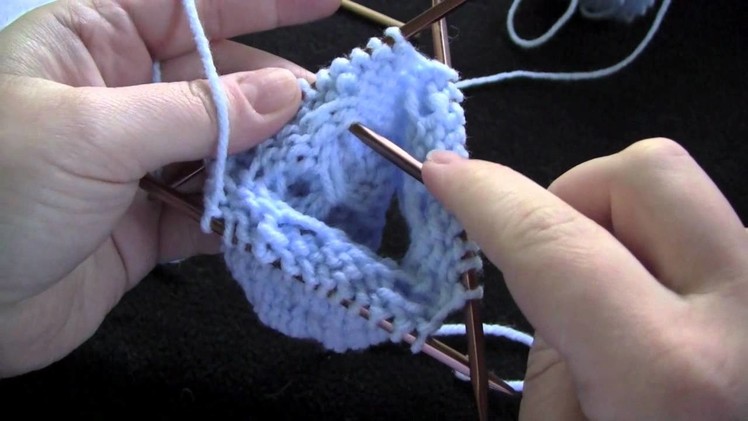 Dimple Stitch in the Round