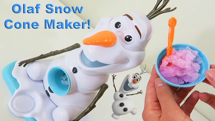 Disney's Frozen Olaf Snow Cone Maker | Easy DIY Strawberry & Raspberry Snow Cones!