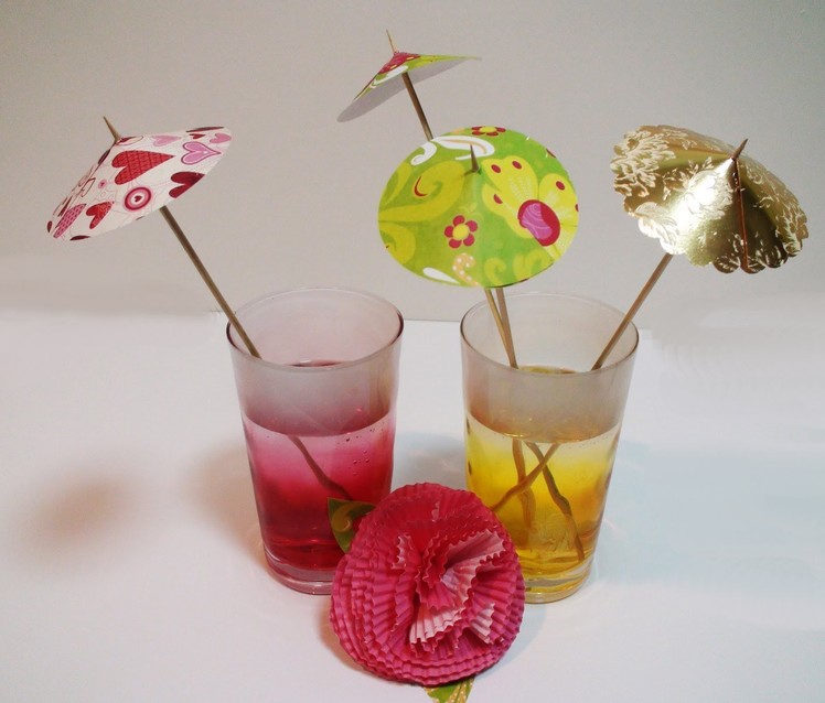 DIY: How To Make Easy Drink Umbrellas For Your Party