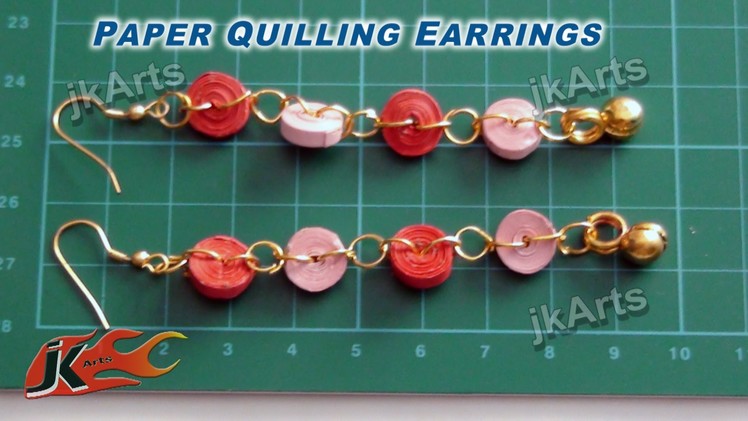 DIY How to make Paper Quilling Earring - JK Arts 300