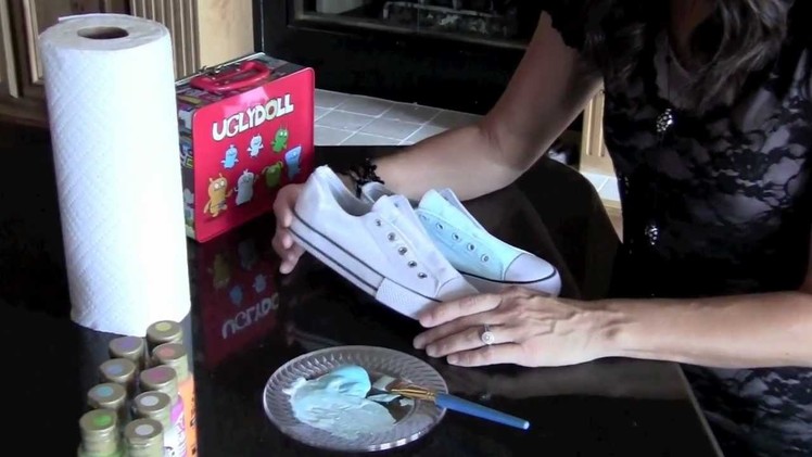 DIY: Part 1 Ugly Doll Painted Shoe Project | ShowMeCute