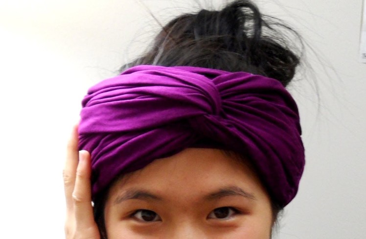 DIY: Scarf into Headwrap (No Sew)