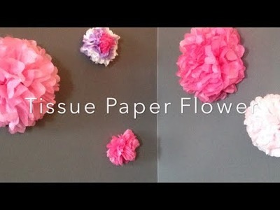 DIY: Tissue Paper Flower Wall Decor ♡ {Room Decor} ♡ Jessica Joaquin