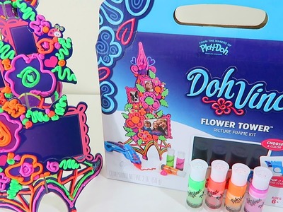 Doh Vinci Flower Tower by Hasbro Toys Play Doh Arts & Crafts Playset Unboxing and Review!