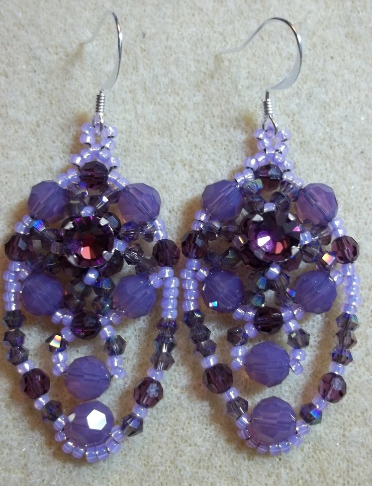 Dramatially Draped Earrings