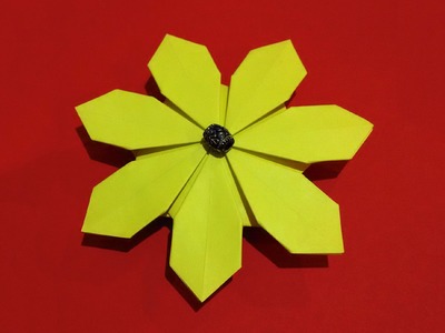 Easy Origami Flower simple and rich. 3d Paper flower. Daisy flower.