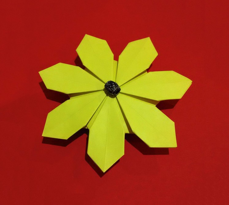 Easy Origami Flower simple and rich. 3d Paper flower. Daisy flower.